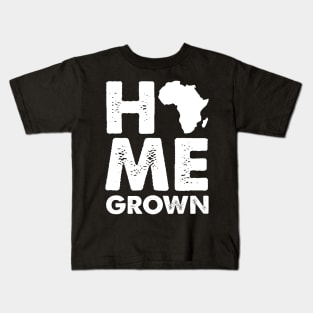 African, Home Grown, Black Pride, Africa Map Kids T-Shirt